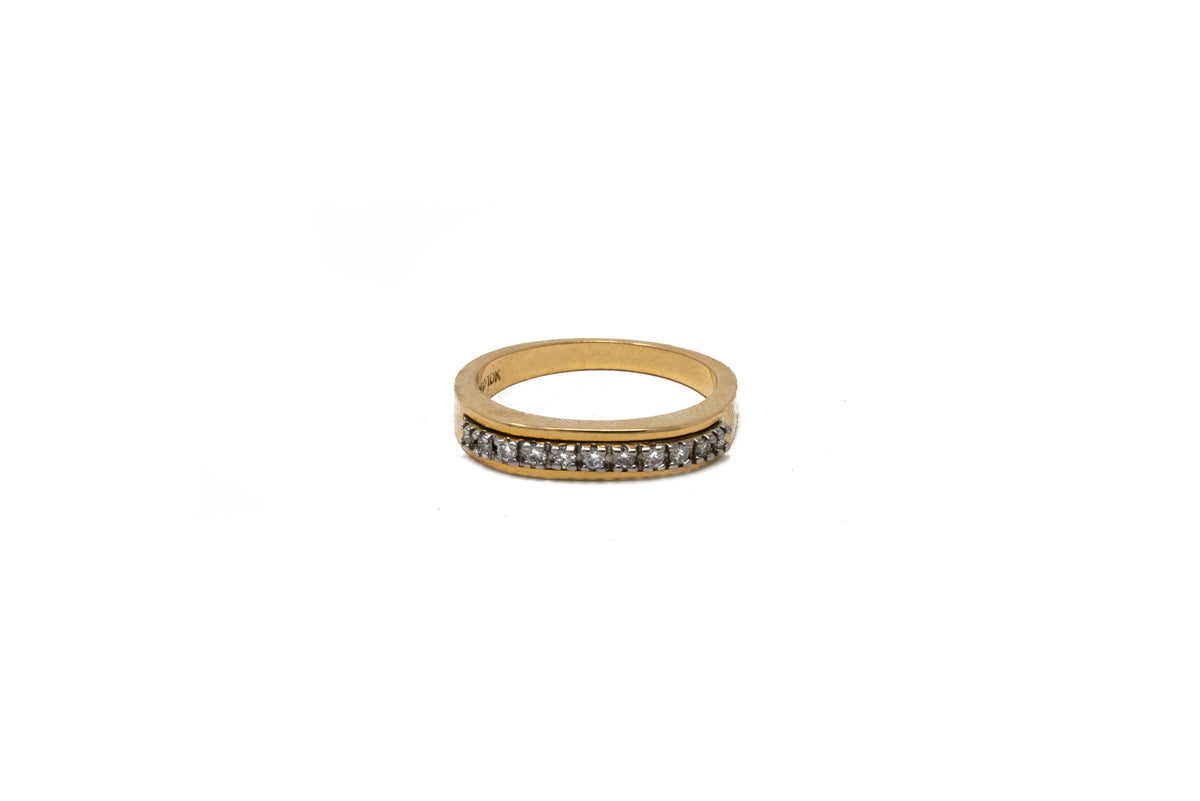 .25 Point Yellow Gold Diamond Ring