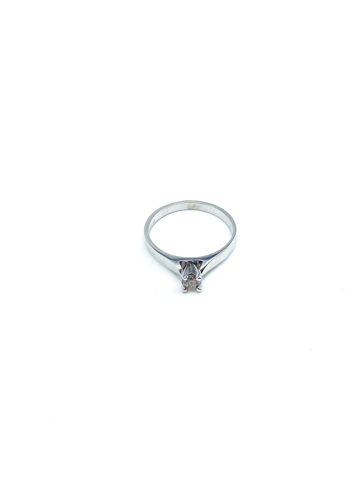 .20 Point Round Brilliant Cut Diamond Ring
