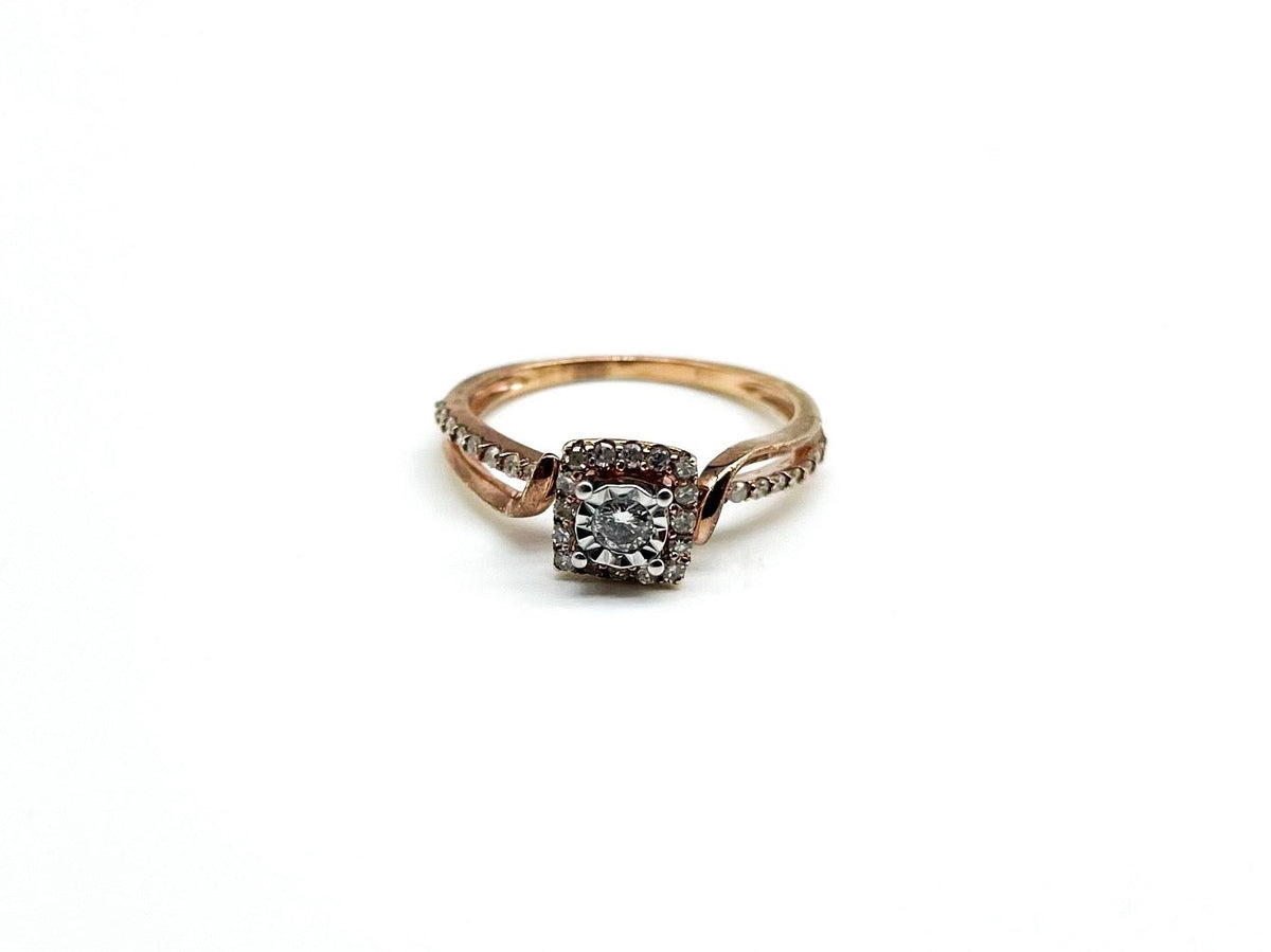 .33 Point Round Brilliant Diamond Ring