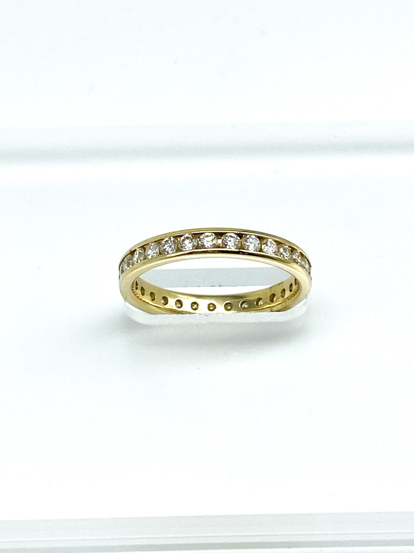 1.00 Point Round Brilliant Diamond Ring