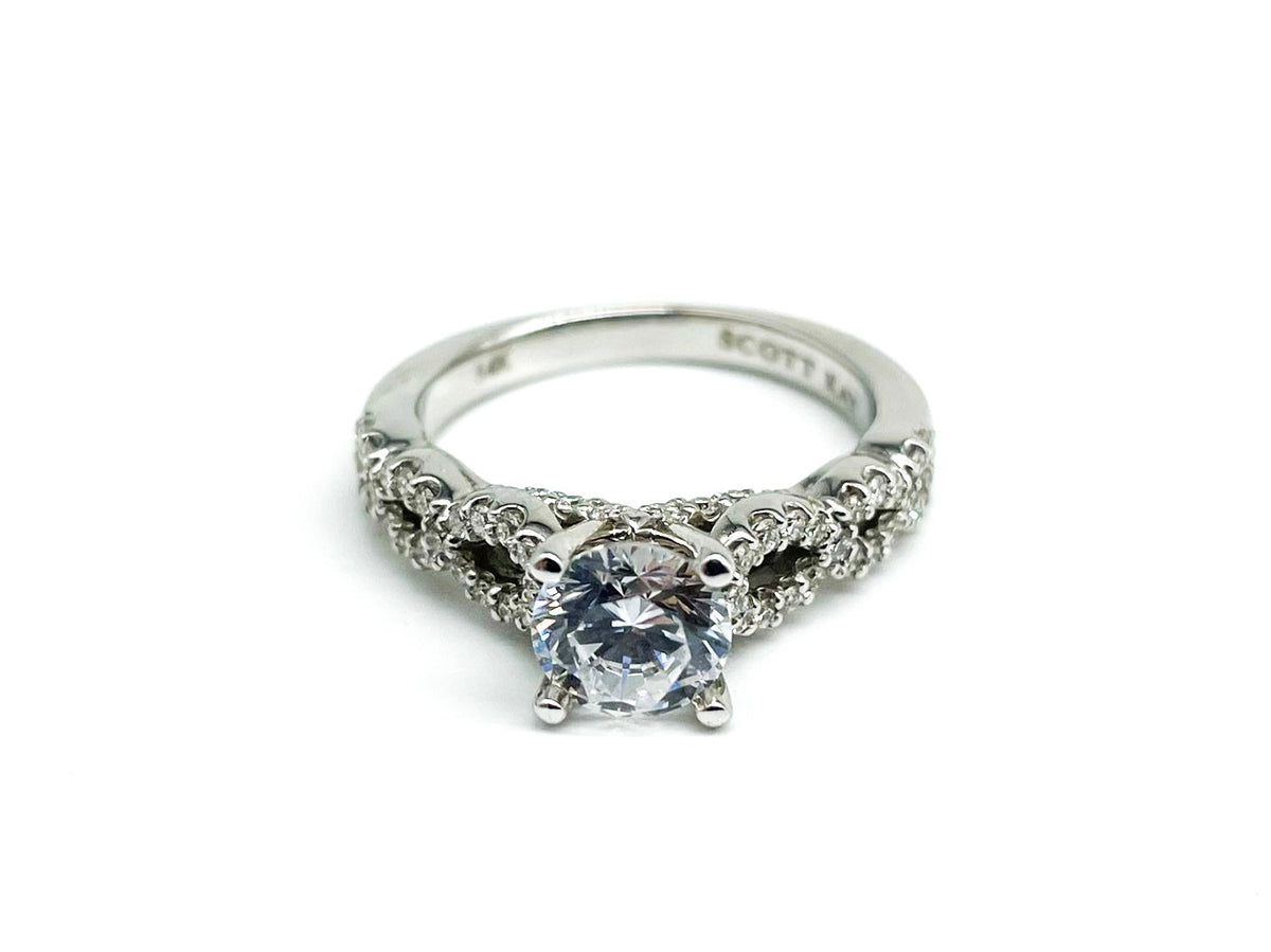 .33 Point Round Brilliant Diamond Ring