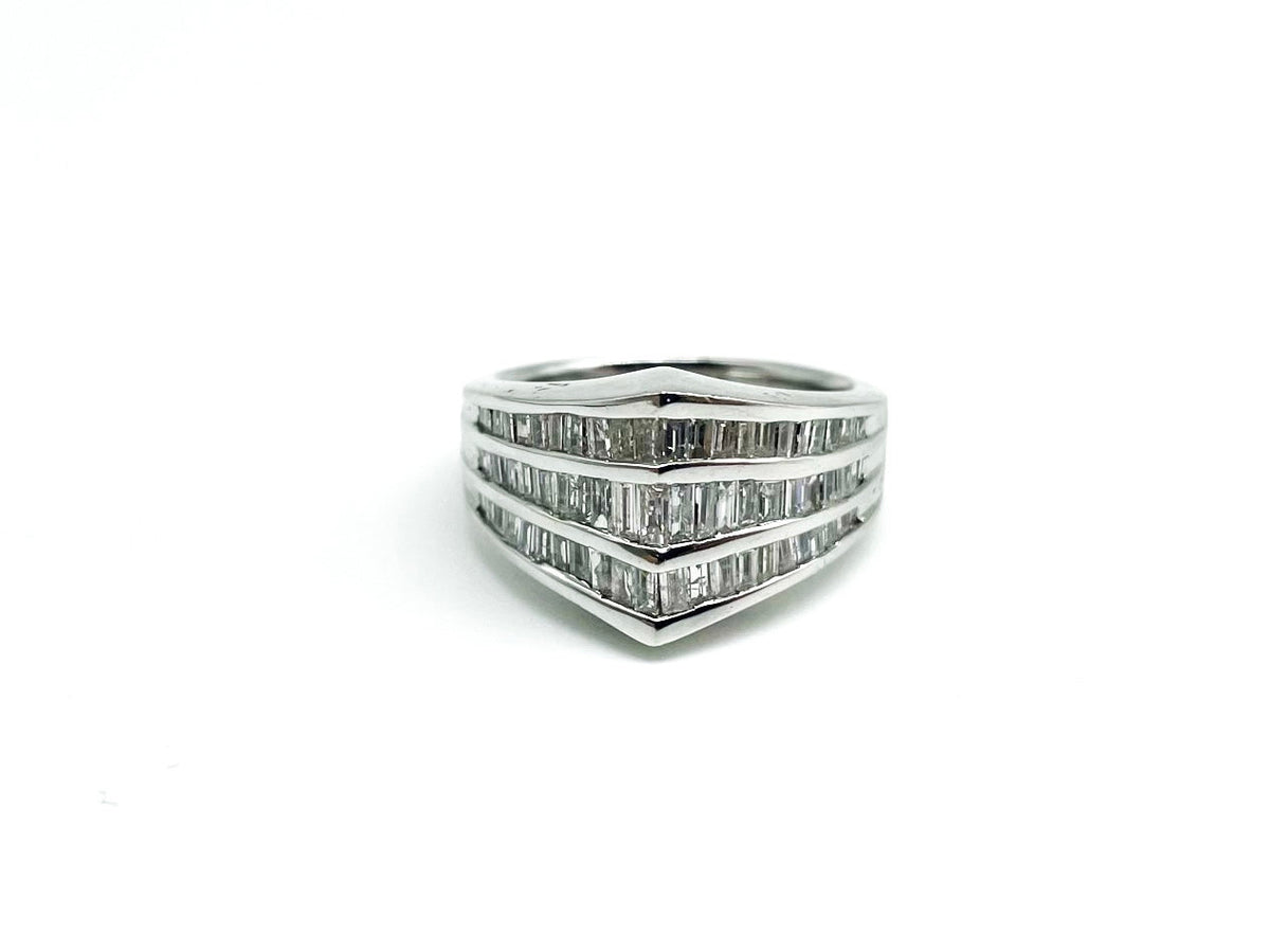 1.00 Point Baguette Cut Diamond Ring