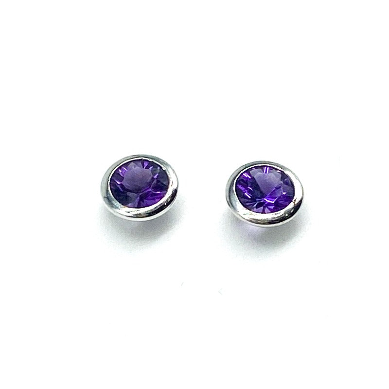 purple earrings
