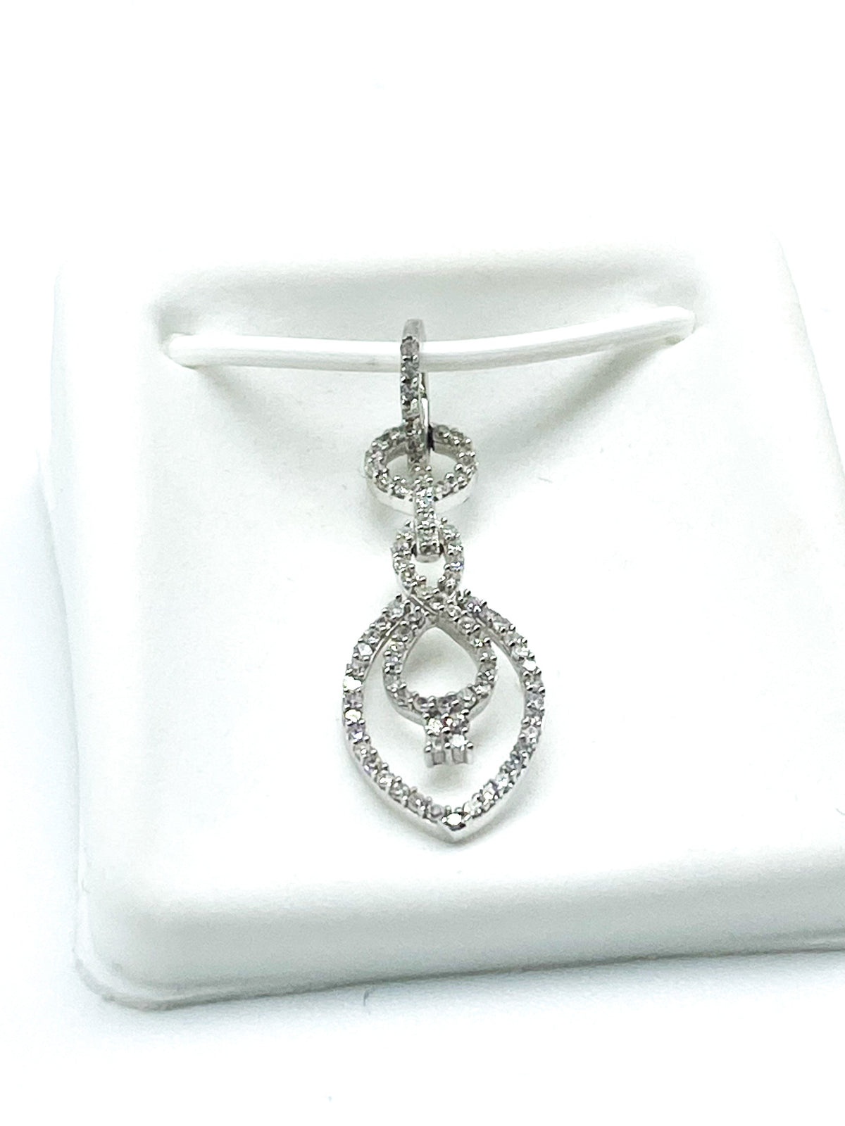 .22 Point Round Cut Diamond Pendants