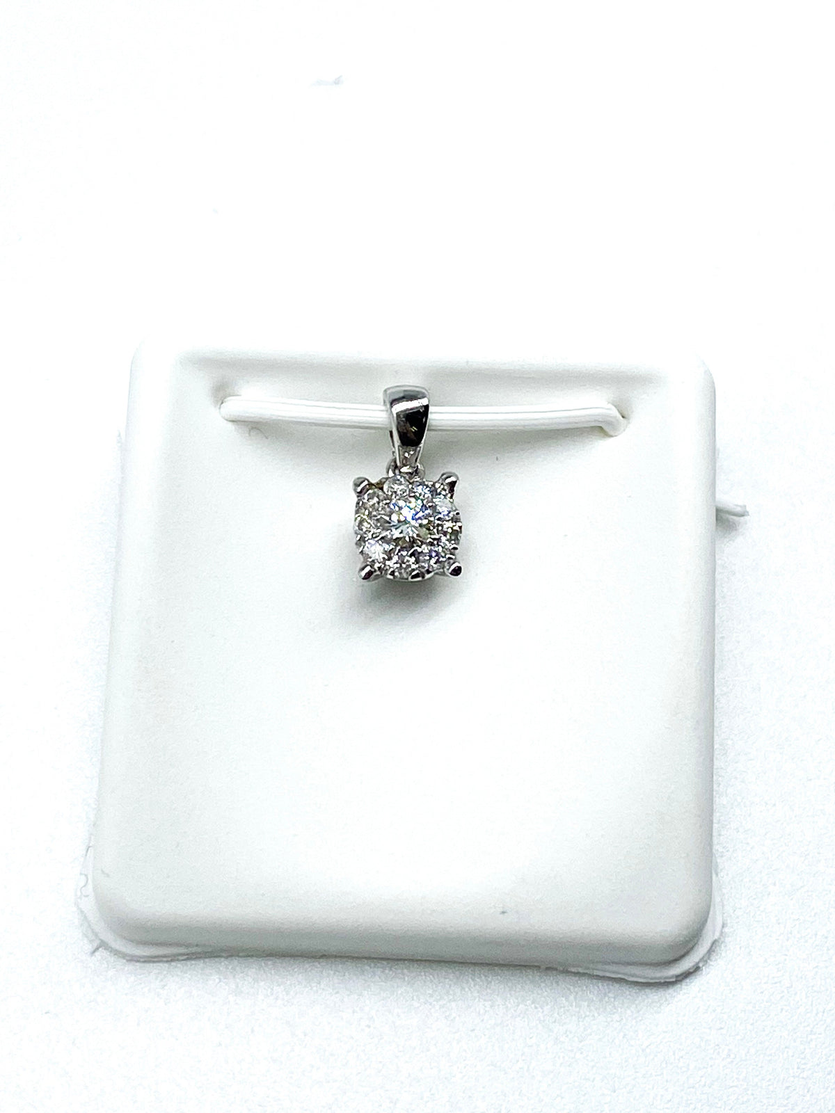 .20 Point Round Diamond Pendant