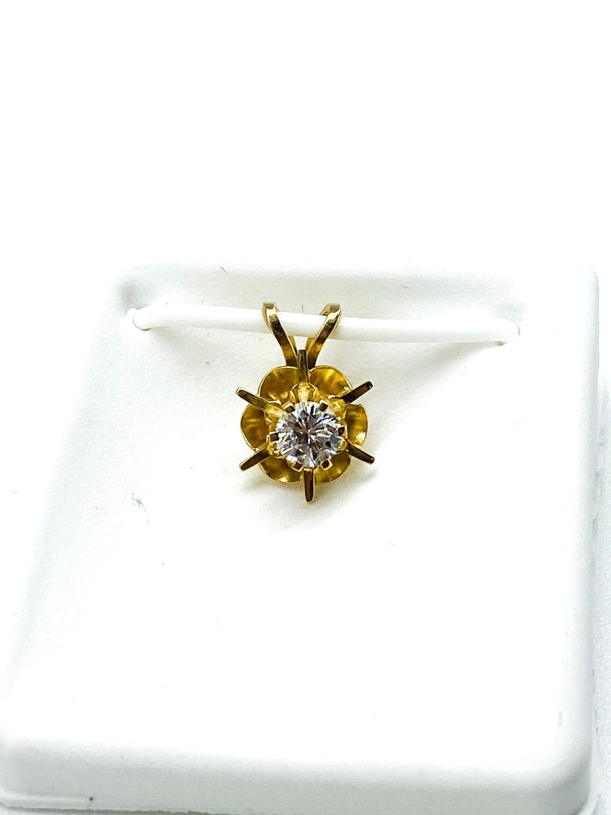 .25 Point Round Cut Diamond Pendant