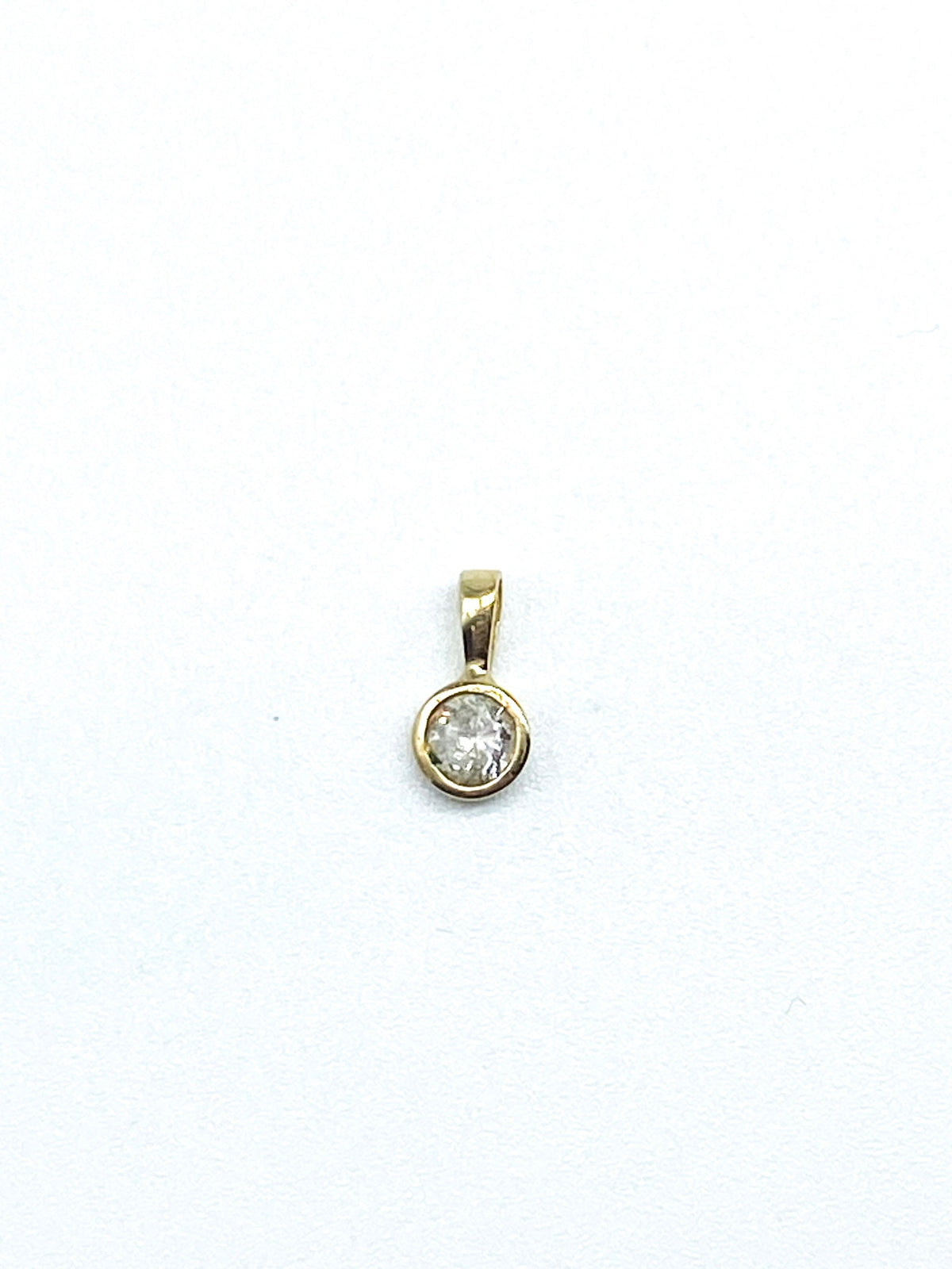 .40 Point Round Cut Diamond Pendant