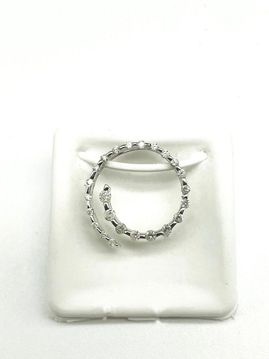 .50 Point Round Brilliant Cut Diamond Pendants