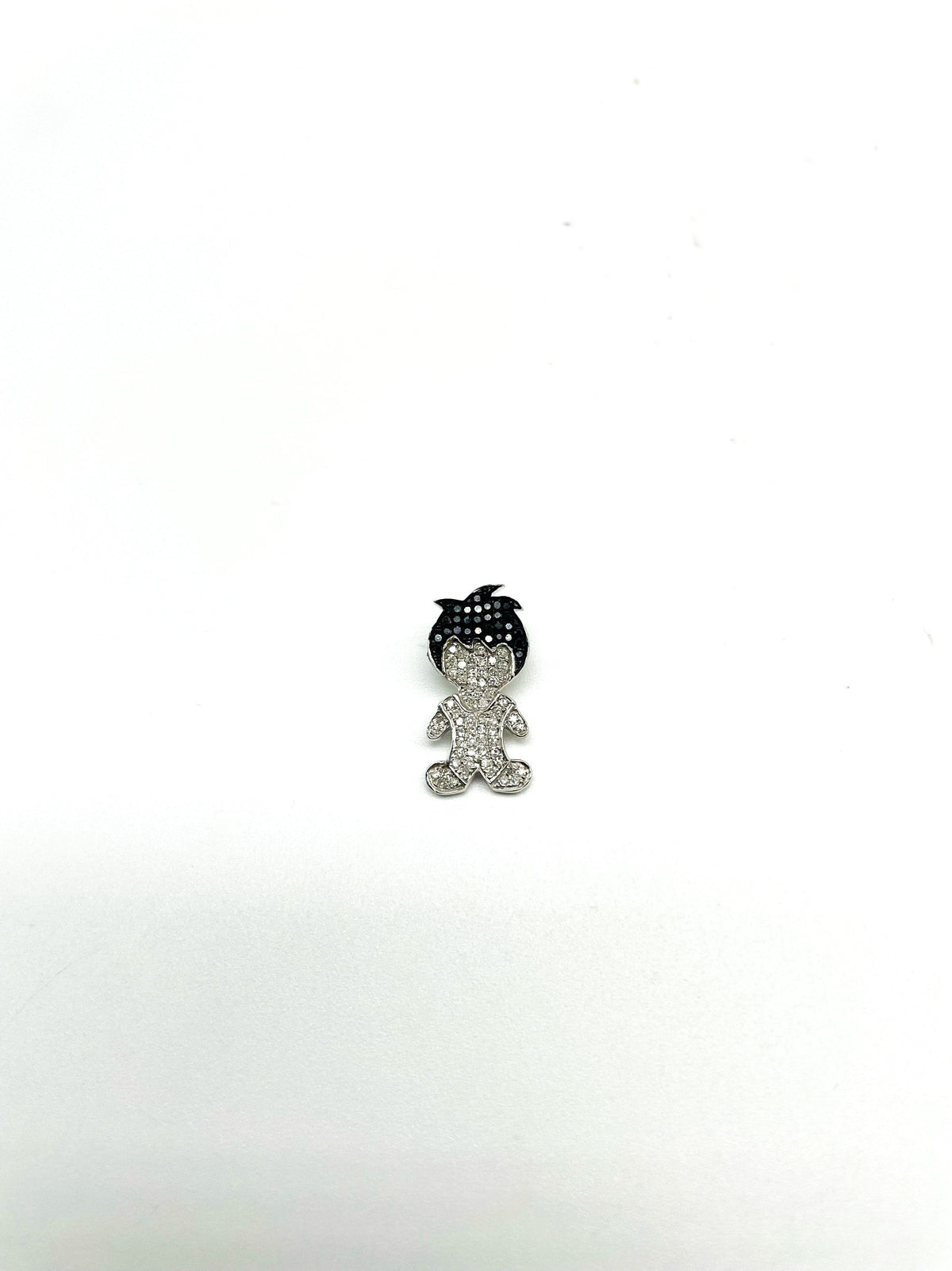 .40 Point Round Brilliant Black Diamond Pendant