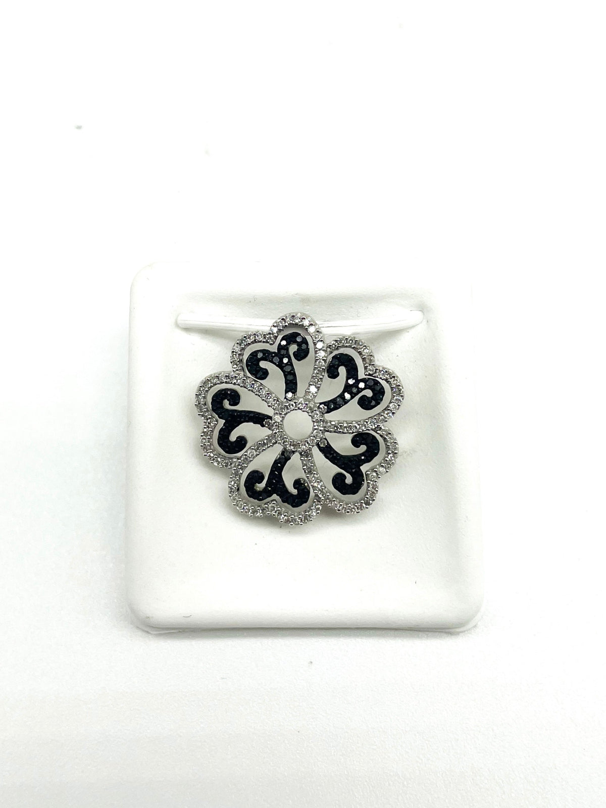 .50 Point Round Brilliant Cut Black Diamond Pendant