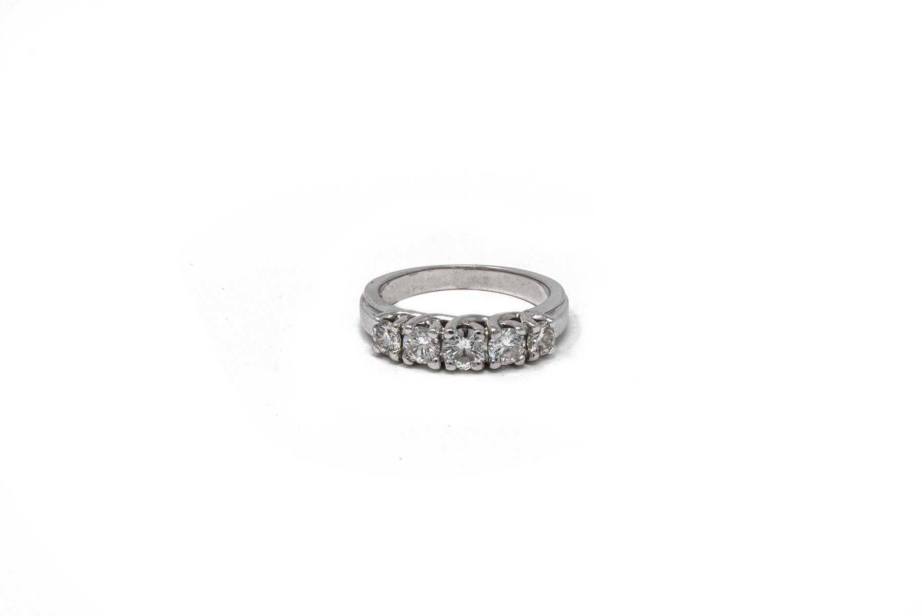.18 point and .47 point Round Brilliant Cut Diamond Ring