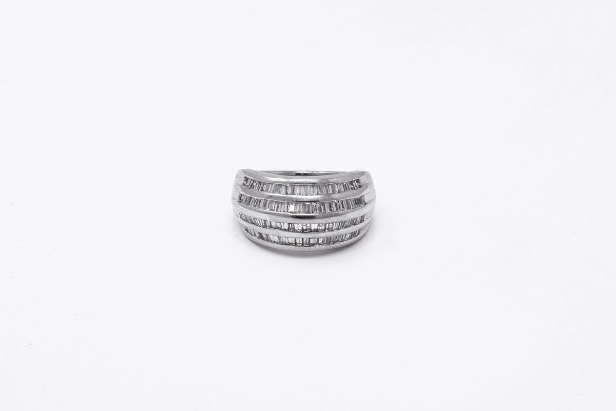 1.30 point Tapered Baguette Diamond Ring