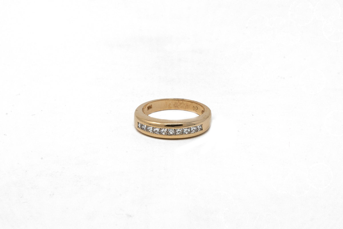 .36 point Round Brilliant Cut and .30 point Marquise and Baguette Diamond Ring