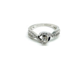 .50 Point White Gold Round Brilliant Diamond Ring