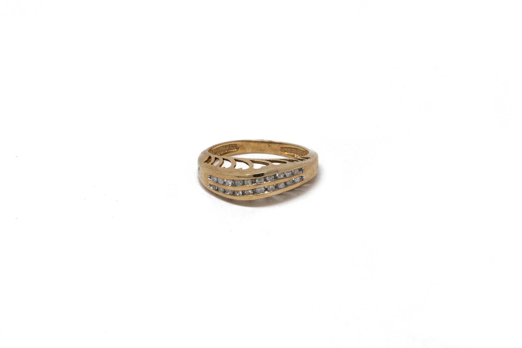 .20 Point Yellow Gold Diamond Ring