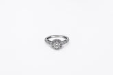 .50 point and .85 point Round Brilliant Cut Diamond Ring