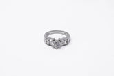 .66 point and .56 point Round Brilliant Cut Diamond Ring